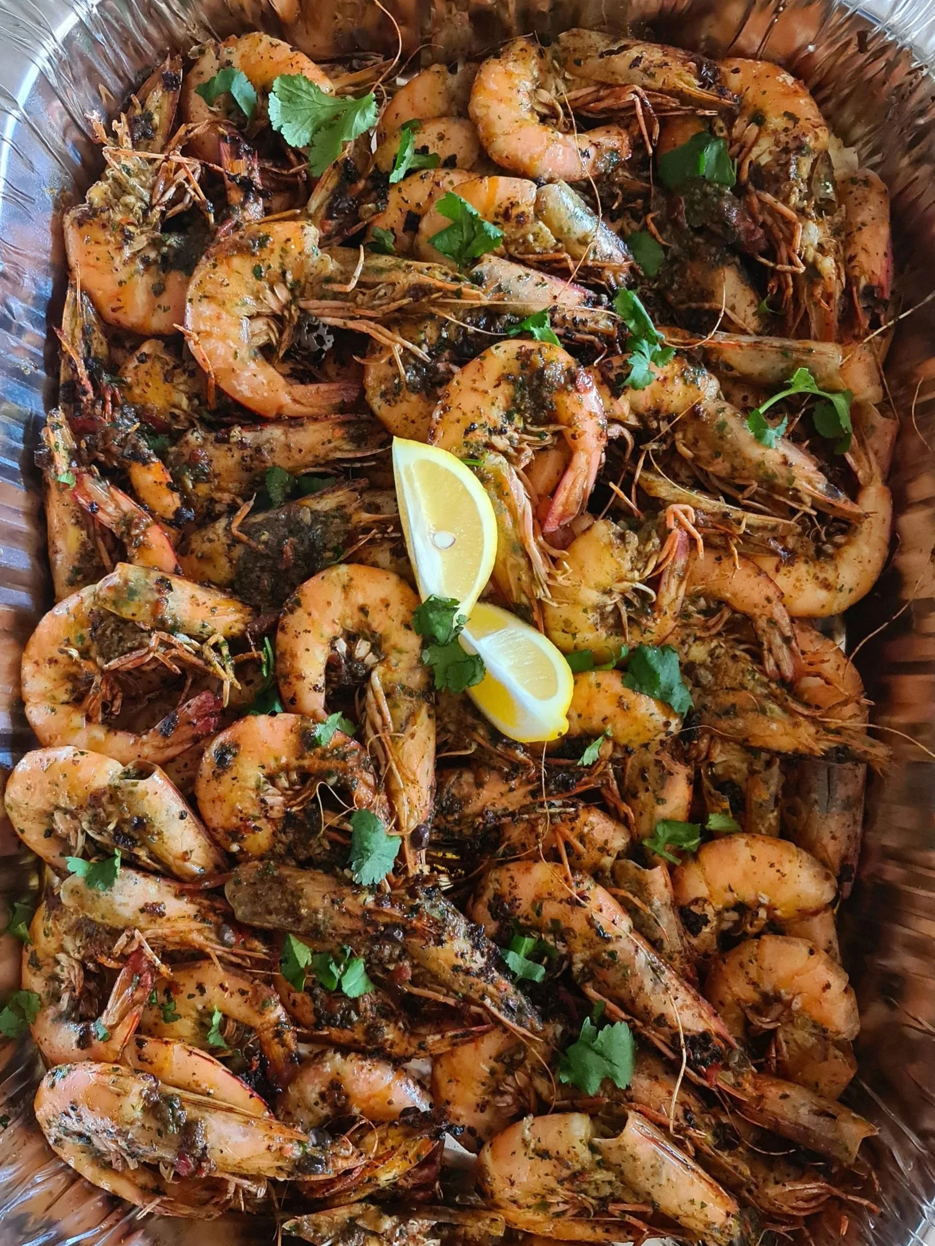 Grilled king Prawns