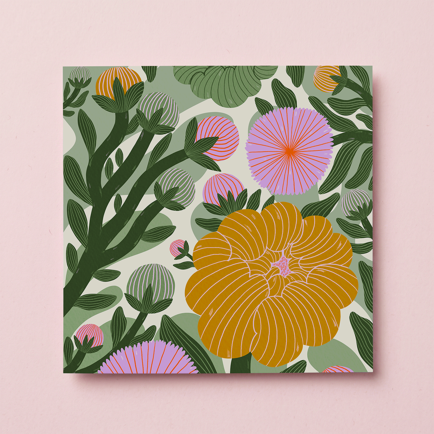 Flowers Celebration Postcard