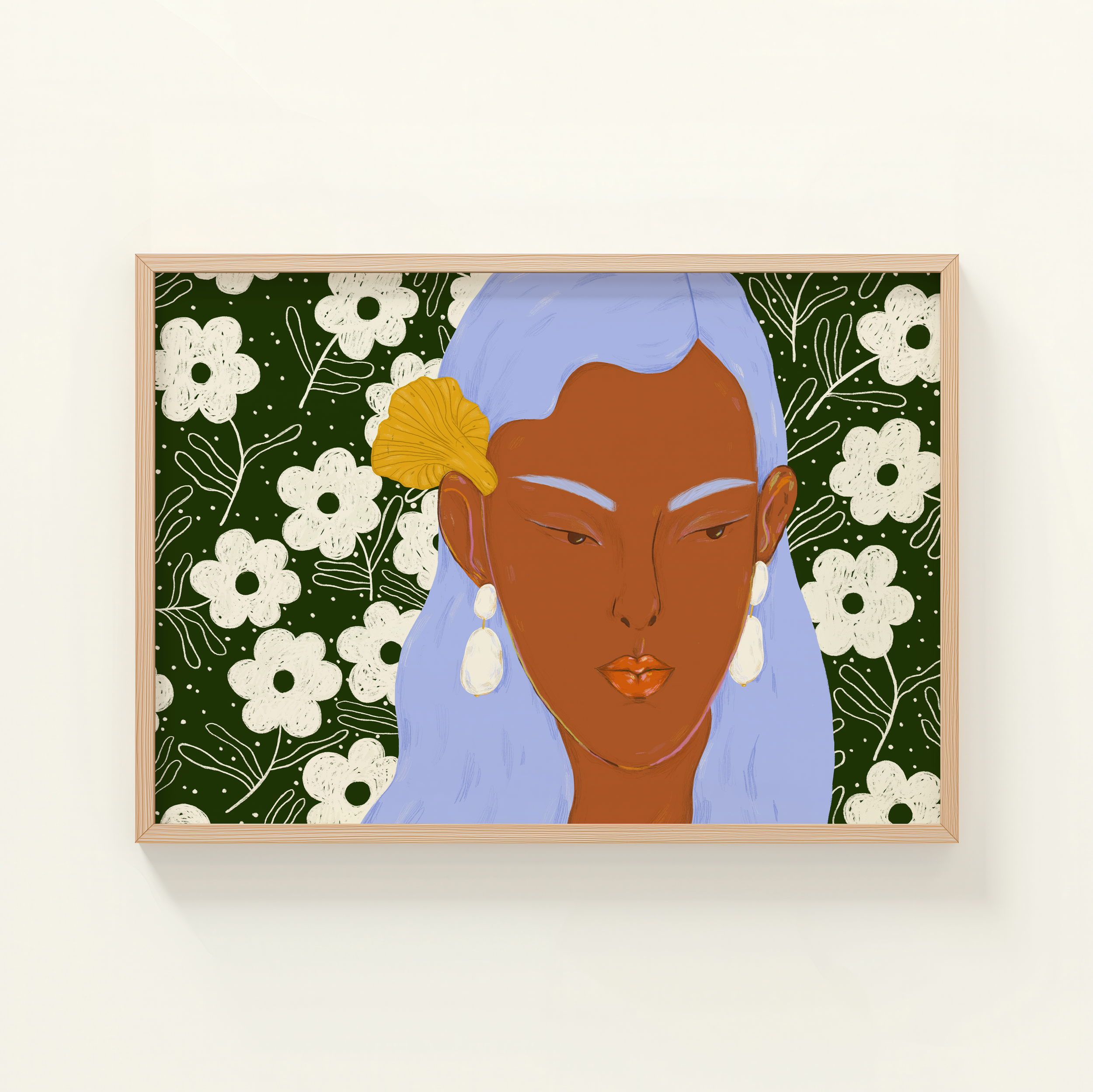 Mushroom Picker Fine Art print