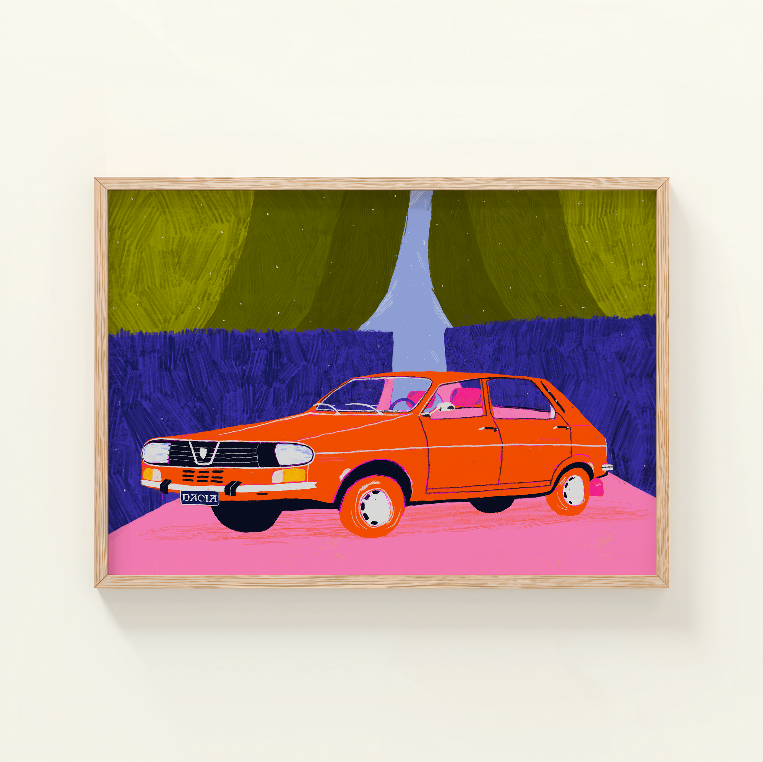 Dacia Car Art Print