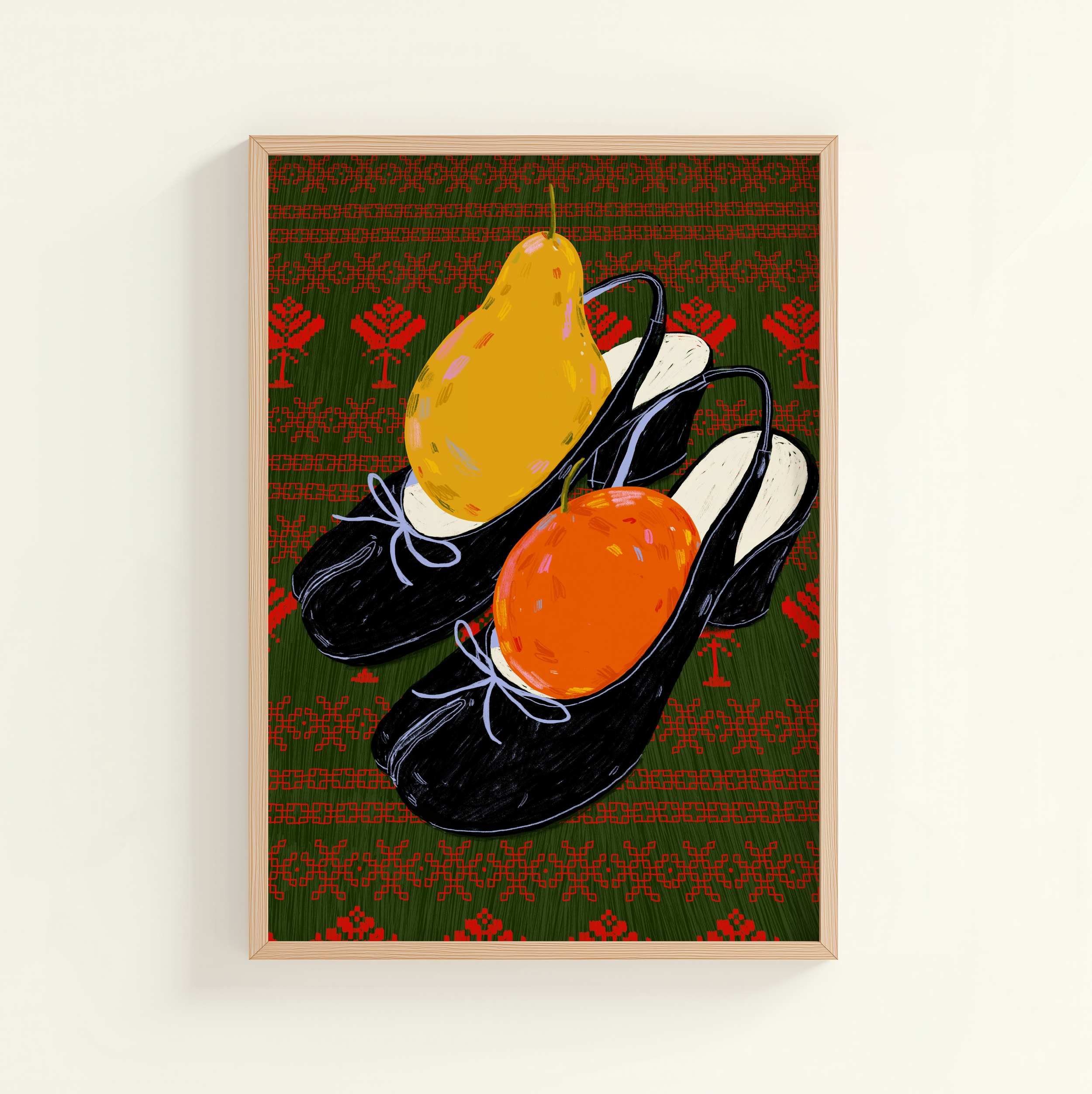 Tabi & Fruits Fine Art Print