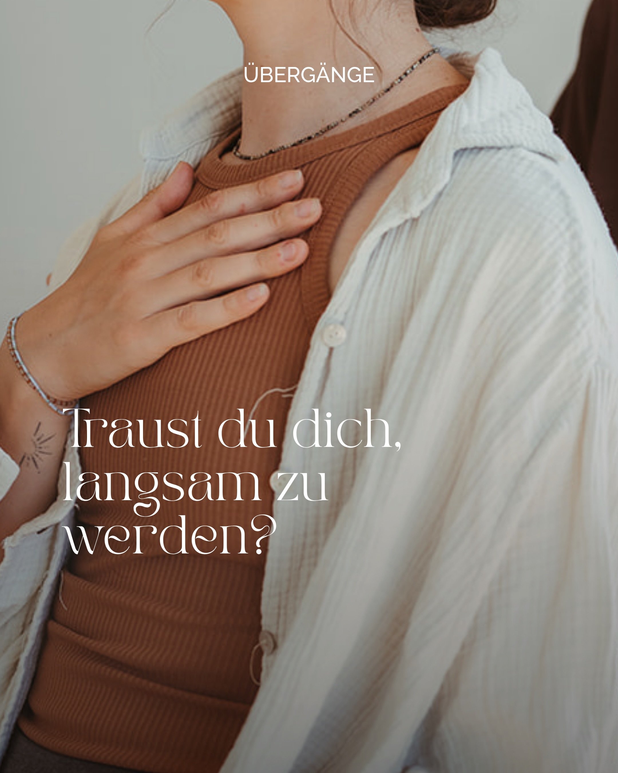 Die anstehenden Monate werden anders. Anders als die Sommermonate. Wenn du es zul&auml;sst. Wenn du dich traust, die Qualit&auml;t dieser Zeit anzunehmen. 

Dich selbst mehr zu h&ouml;ren.
Deine Gef&uuml;hle, Bed&uuml;rfnisse und W&uuml;nsche wahrzun