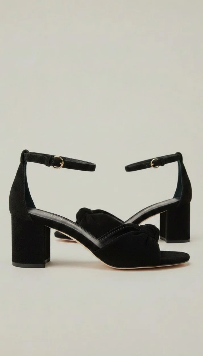 MARION PARKE — Carrie 60 Velvet Sandals in Forest Green