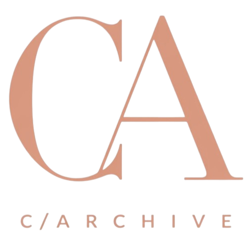 Close-up image of a logo with the letters 'CA' prominently displayed and the words 'C/ARCHIVE' below.