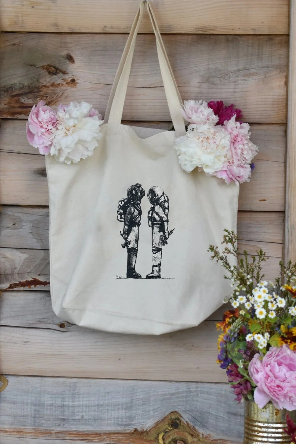 Morning Glory Eco Tote Bags