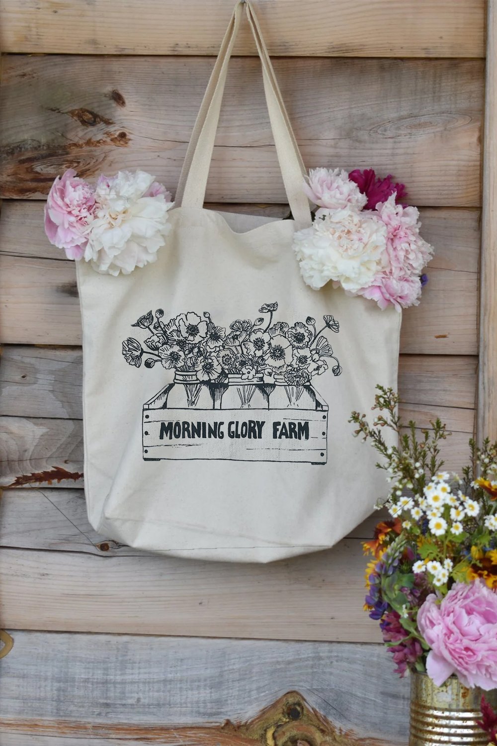 Morning Glory Eco Tote Bags