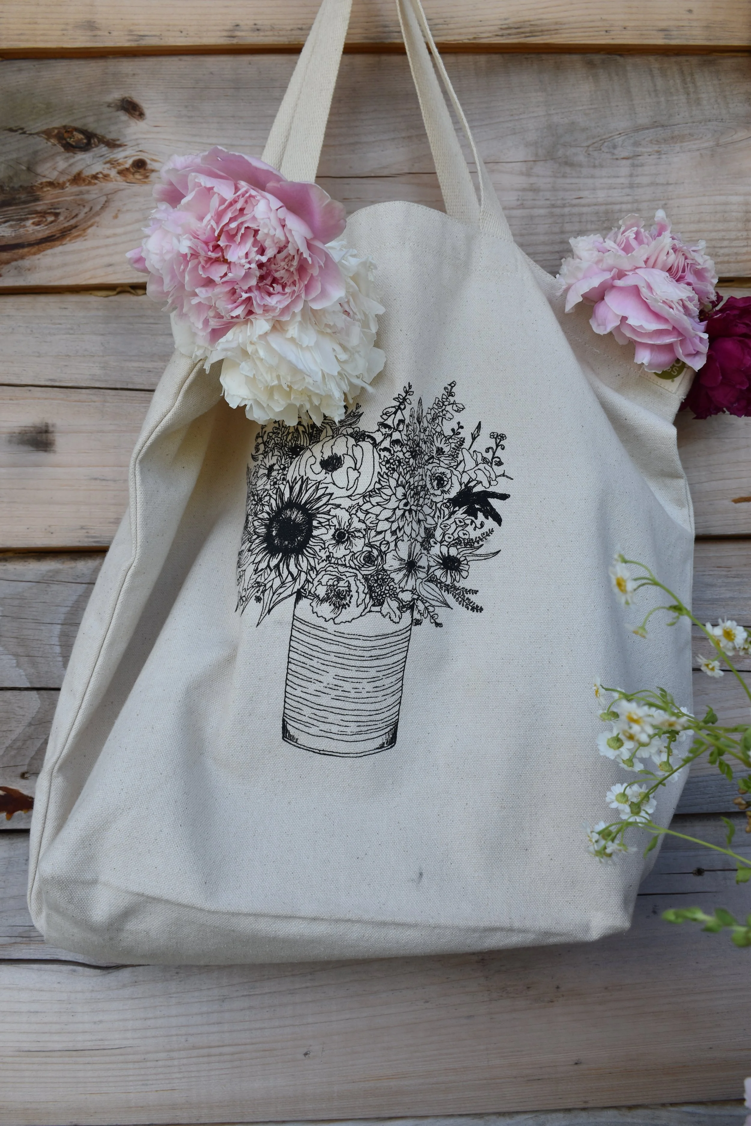 Morning Glory Eco Tote Bags