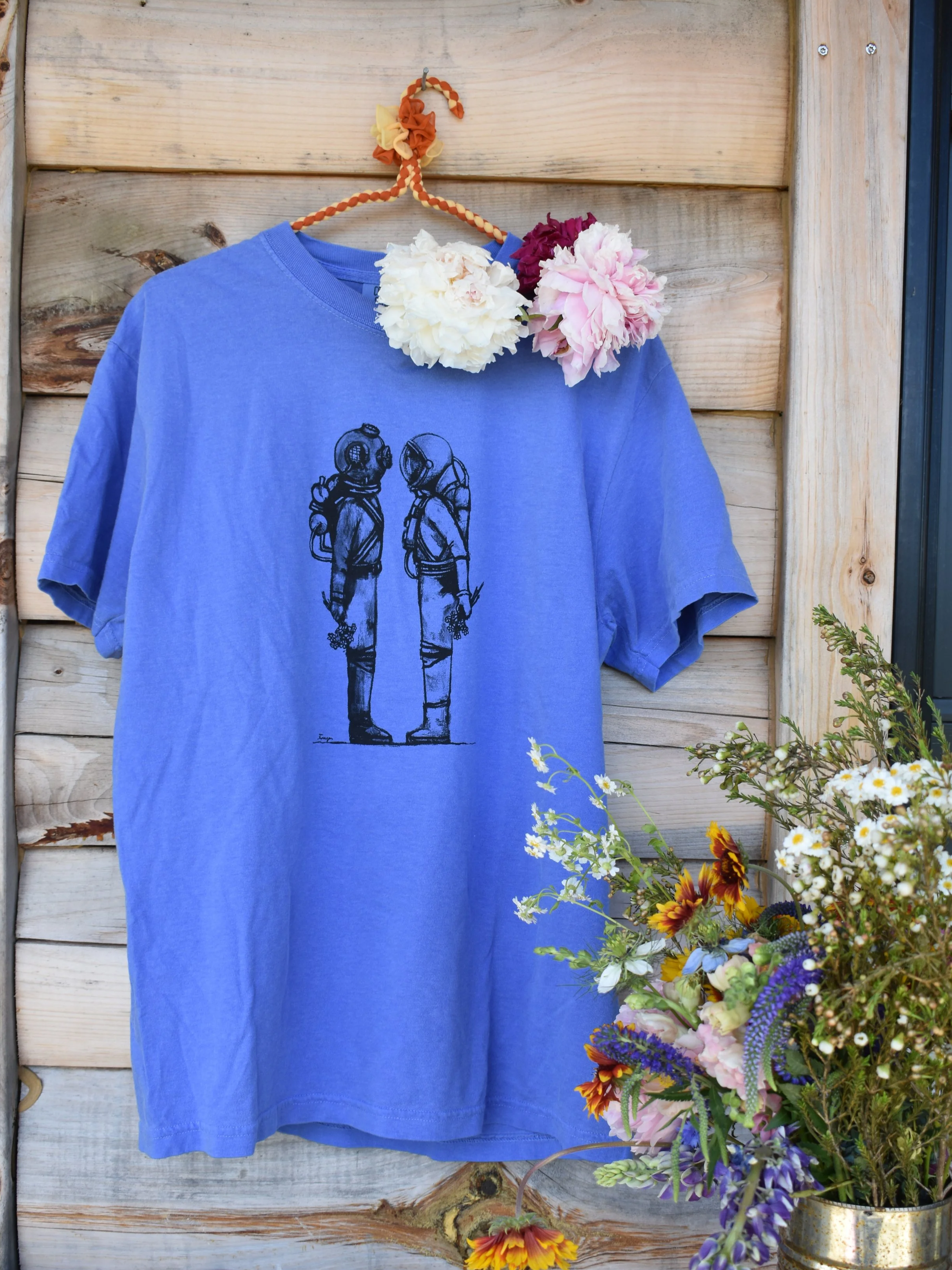 Morning Glory Farm “Forget Me Nauts” Periwinkle Unisex T-Shirt