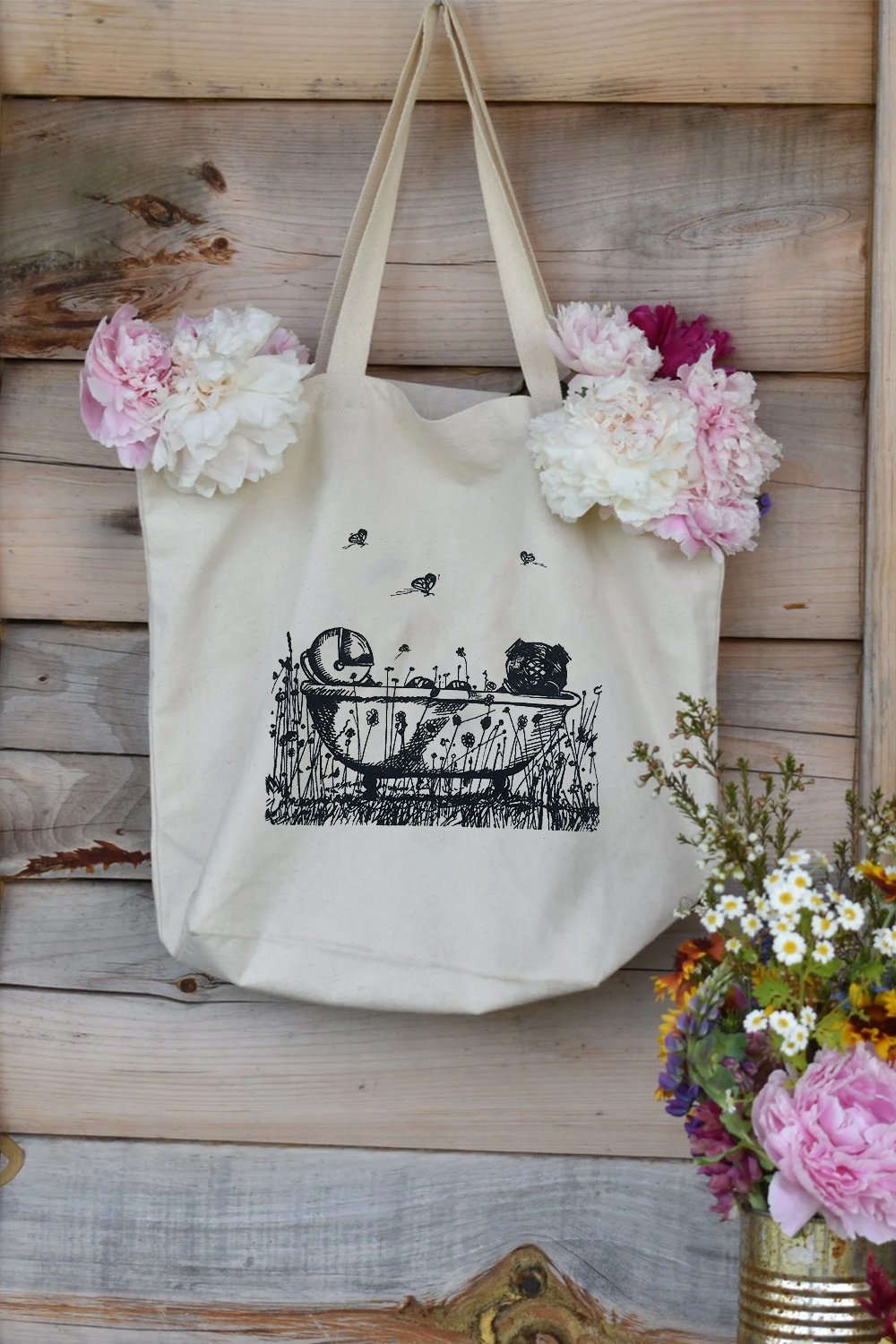 Morning Glory Eco Tote Bags
