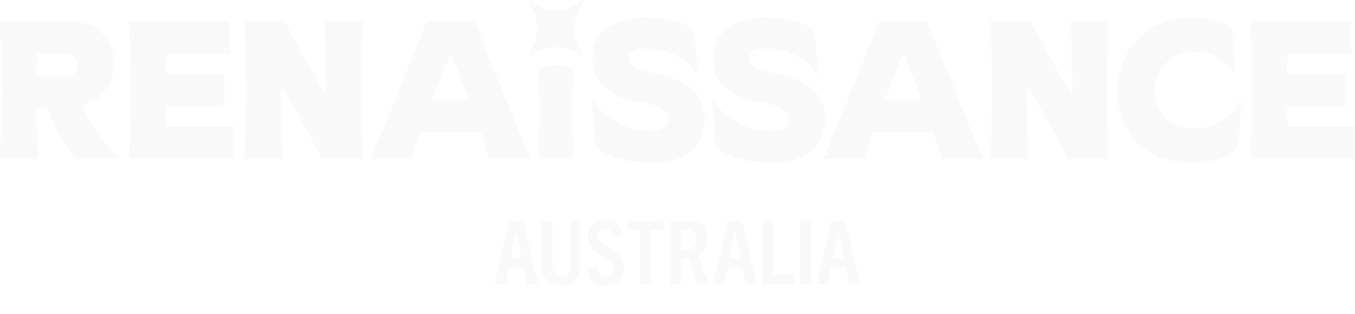 Text logo reading "Renaissance Australia" with a star symbol above the letter 'I' in 'Renaissance'.