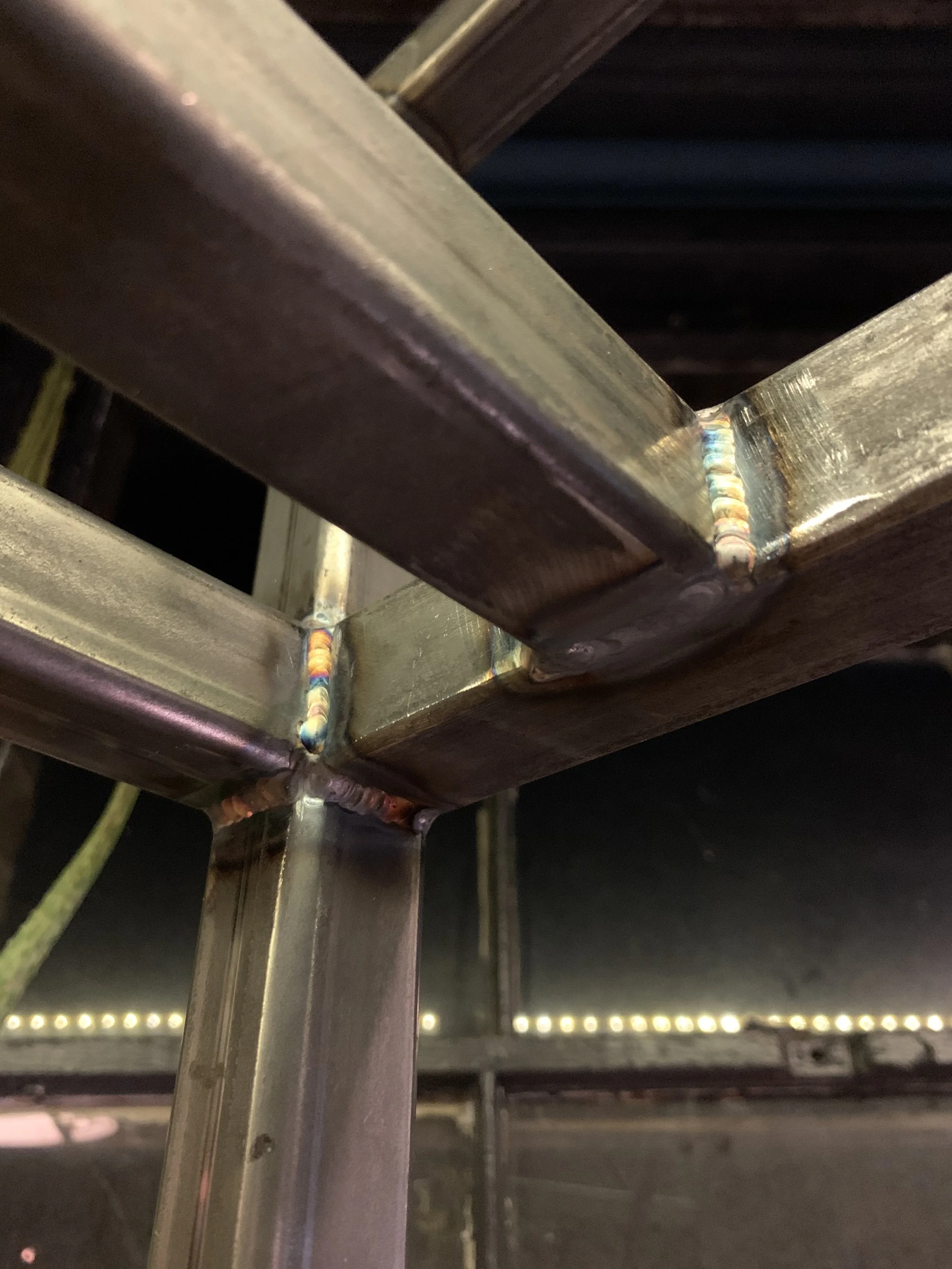 custom metal work and tig welded steel frames