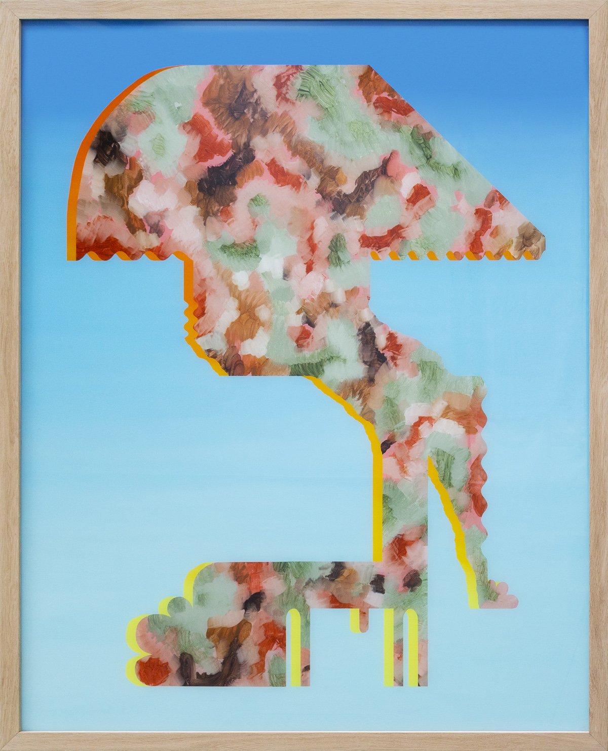 André, huile sous verre