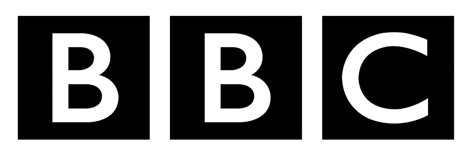 The image shows three large black alphabet blocks spelling out B, B, C.