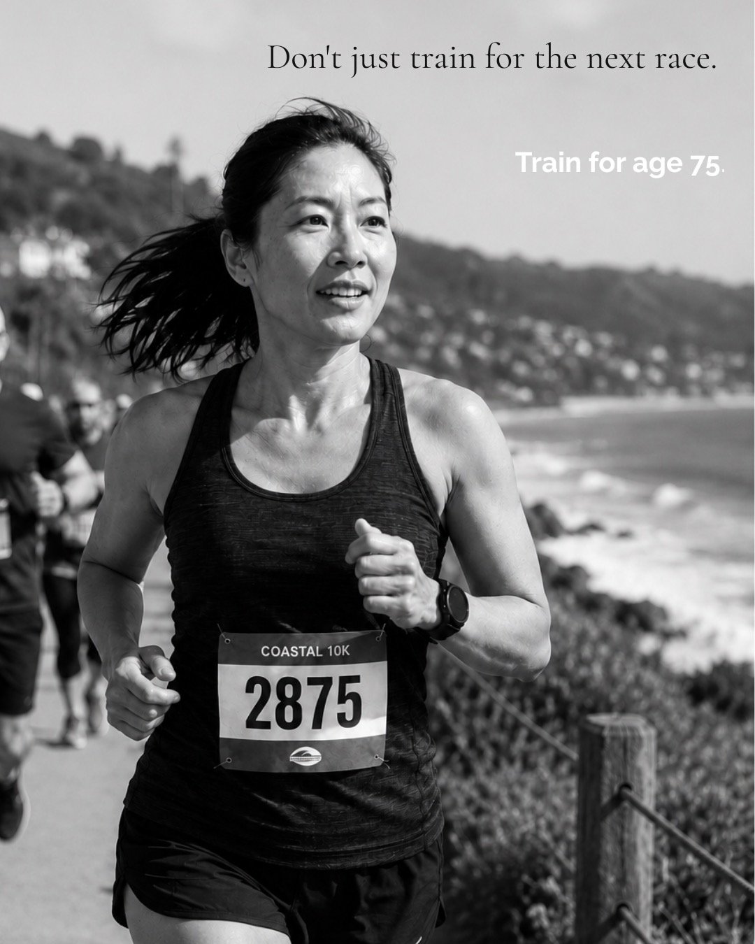Most of us train for an event.
A 10 km.
A half marathon.
A holiday.
A wedding.
But what if we started training for something much bigger?
To still run with your grandchildren.
To hike on holidays.
To carry your own luggage.
To get up off the floor ea