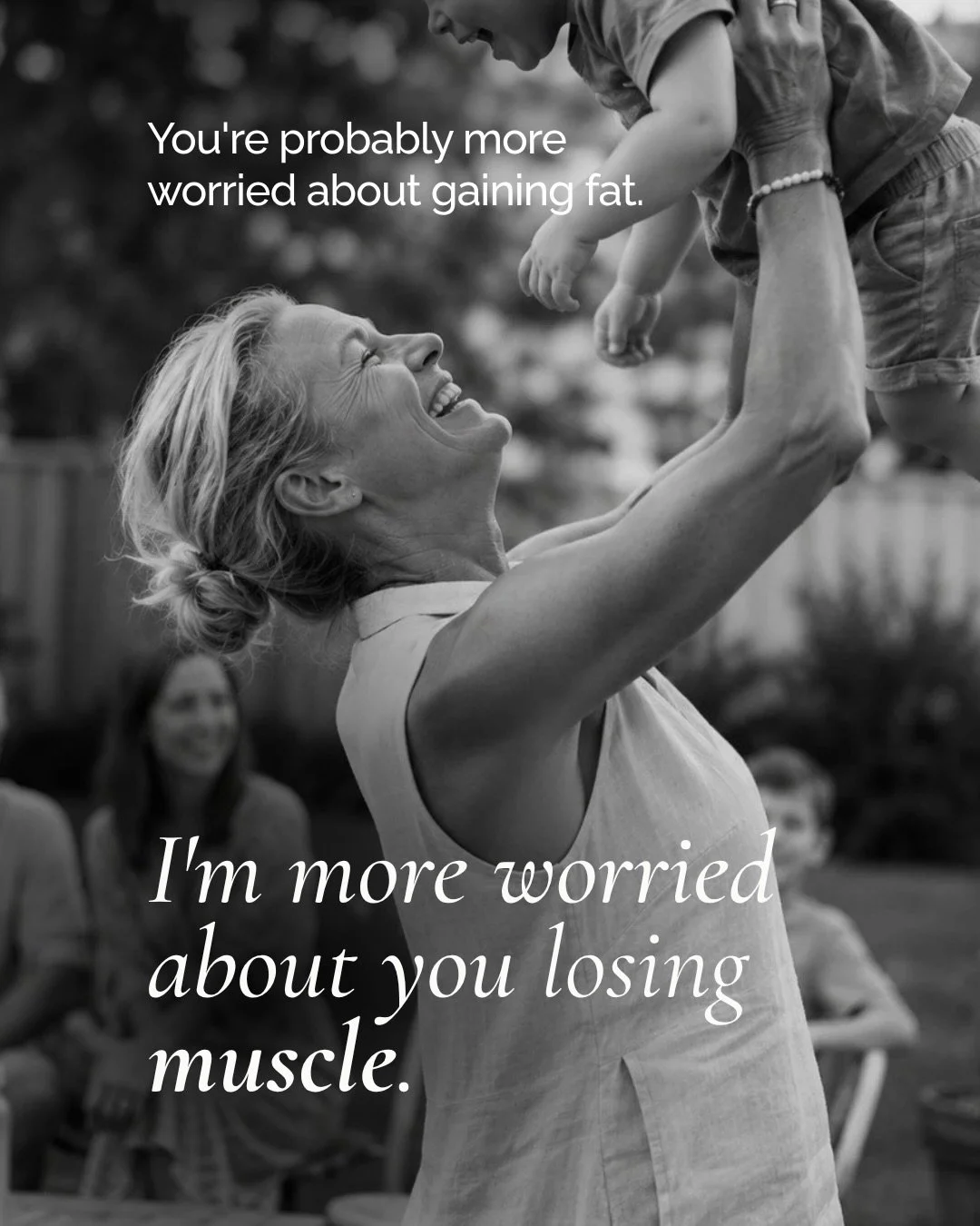 Most people don&rsquo;t notice they&rsquo;re losing muscle.
They notice something else.

They feel more tired.
They stop taking the stairs.
The shopping bags feel heavier.

Getting up off the floor becomes a little harder.
Their metabolism slows.

Ba