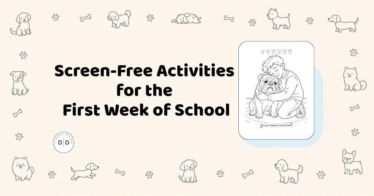 Screen-Free Activities for the First Week of School