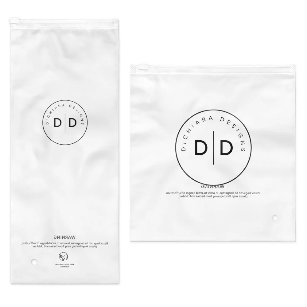 Shipping bags with the DiChiara Designs logo
