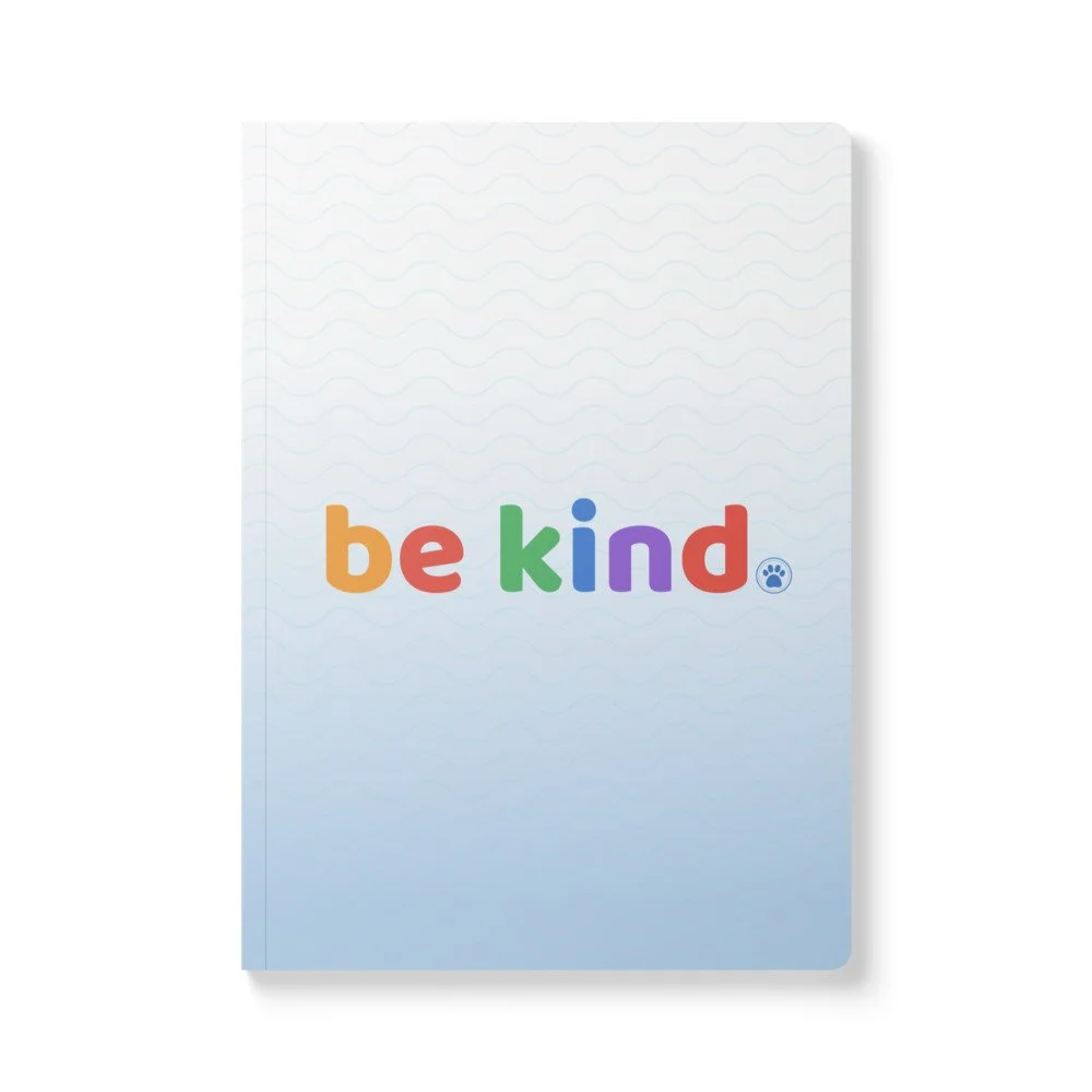 Be Kind Softcover Journal — 200-Page Lined Kindness Notebook