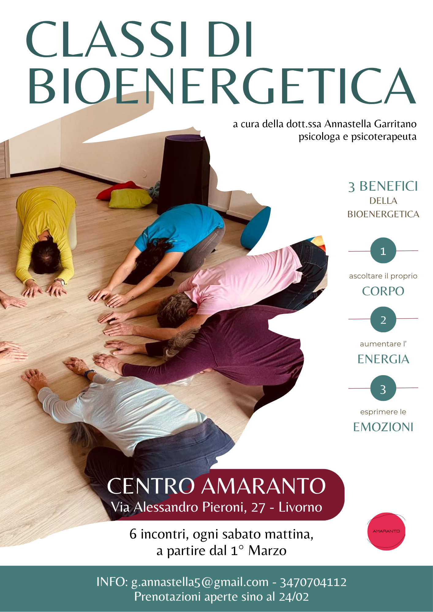 Ritornano le classi di bioenergetica!