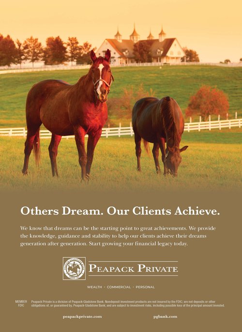 Peapack awareness horse print advertisement