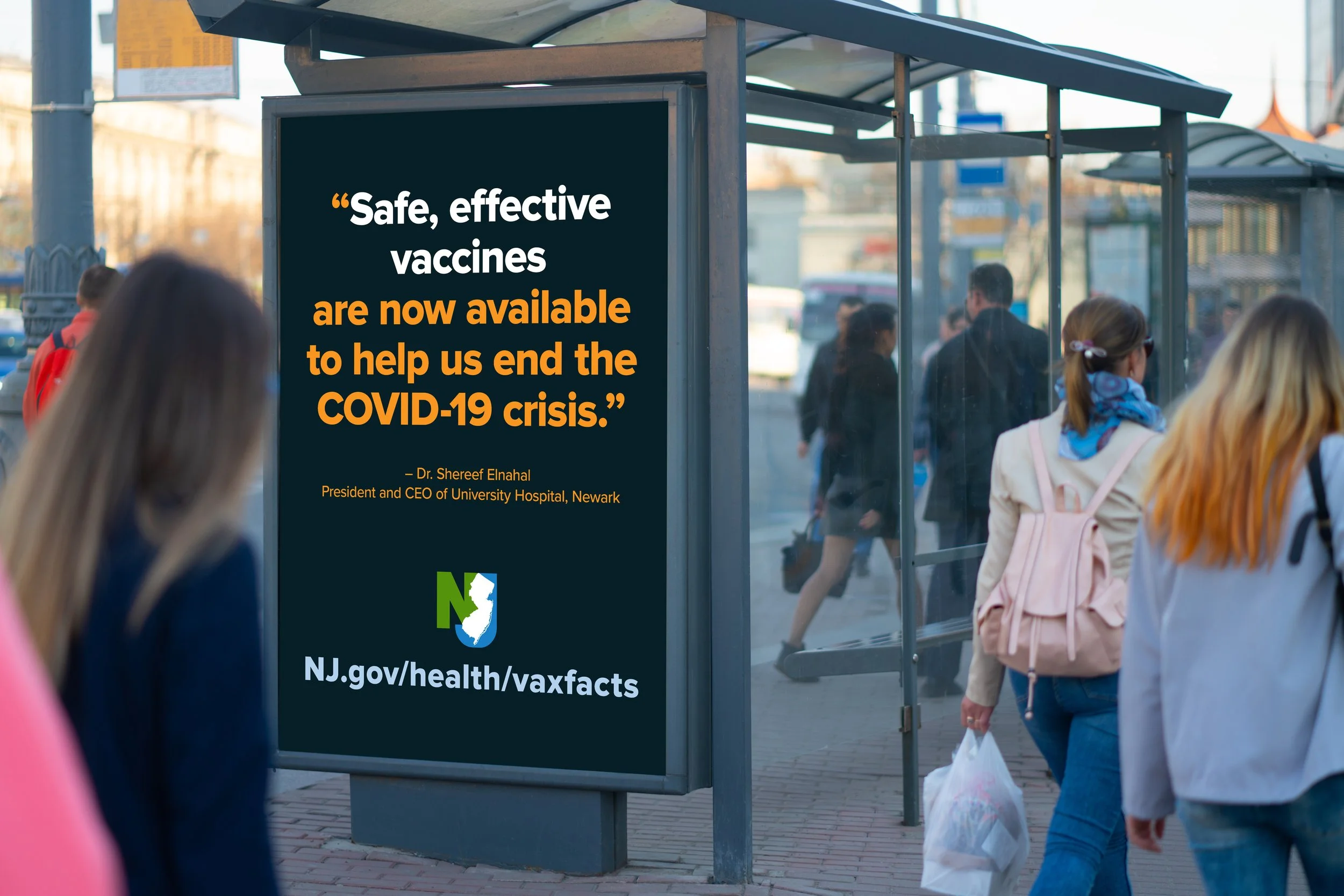 NJDOH Covid Bus Shelter