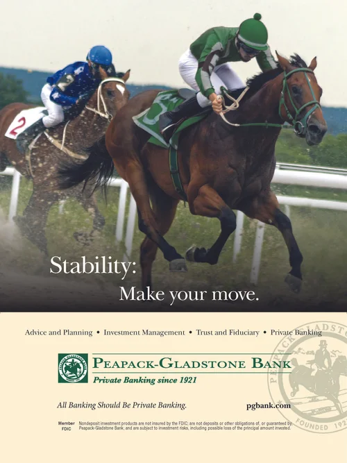 Peapack Stability Jockey print advertisement