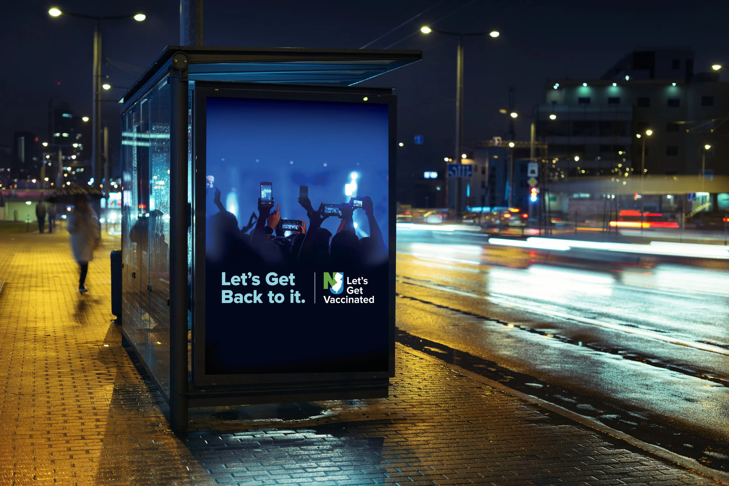 NJDOH Lets Get Back To It Bus Shelter