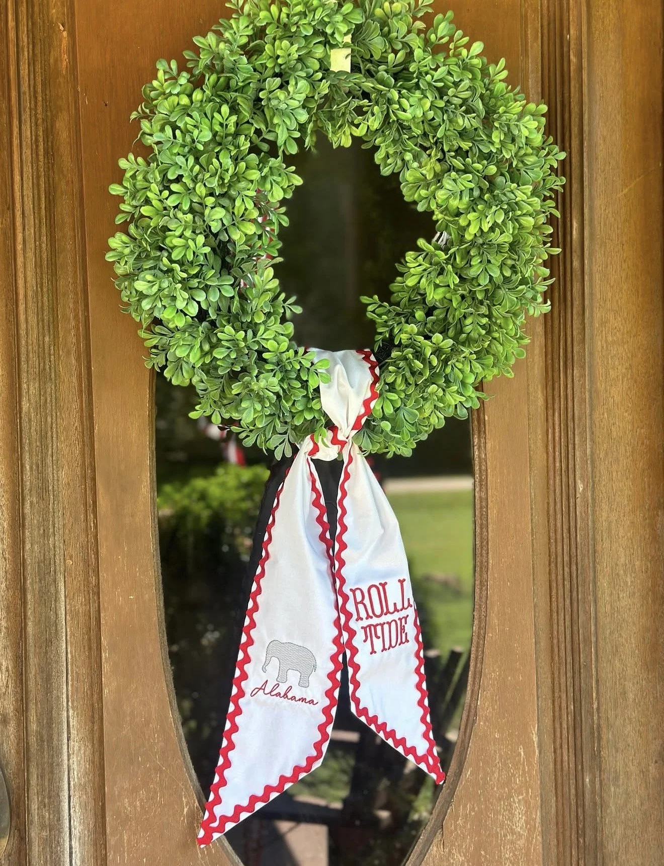 Ricrac Roll Tide Elephant Sash