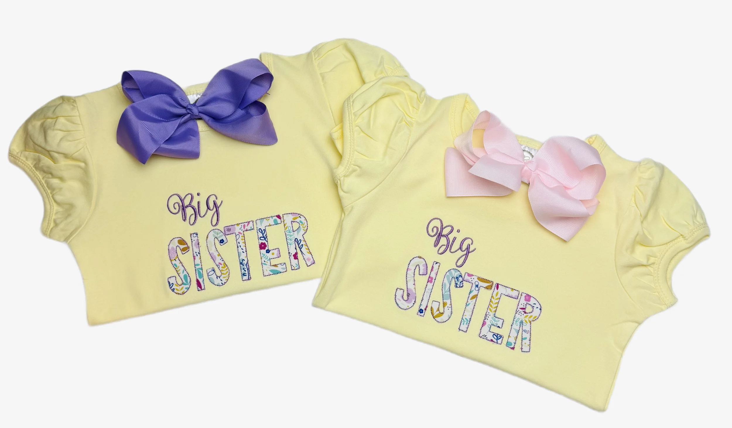 Big Sister Appliqué Ruffle Tee