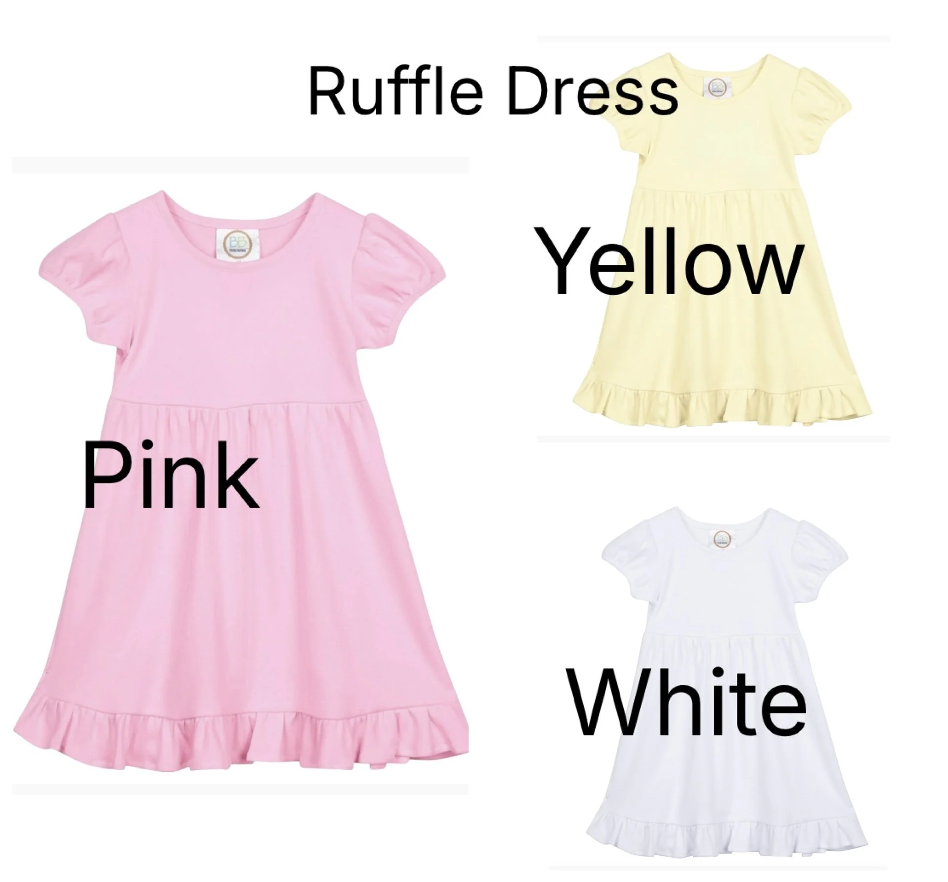 Back to School Girls Ruffle Dress