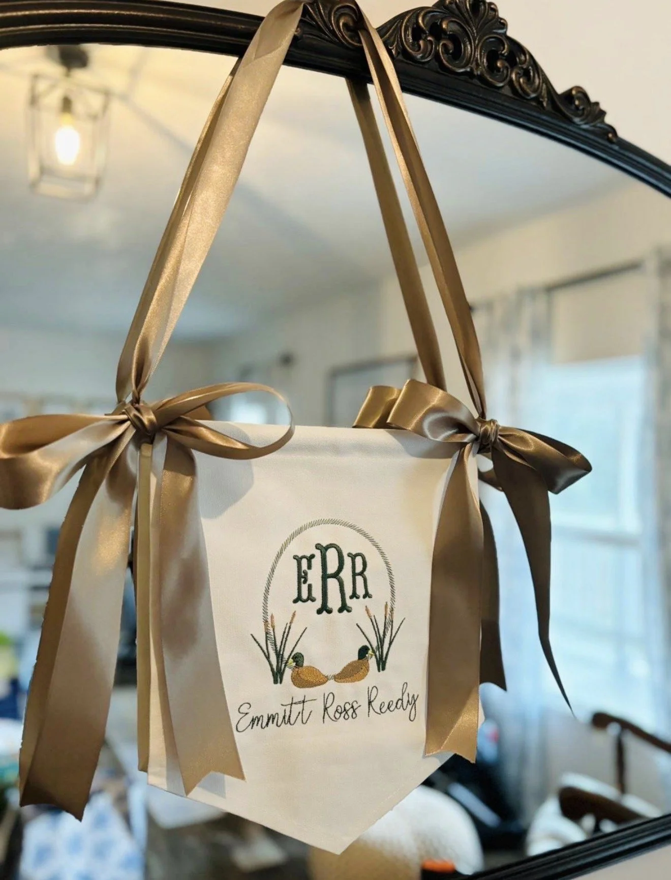 Swamp Mallard Duck Crest Baby Banner