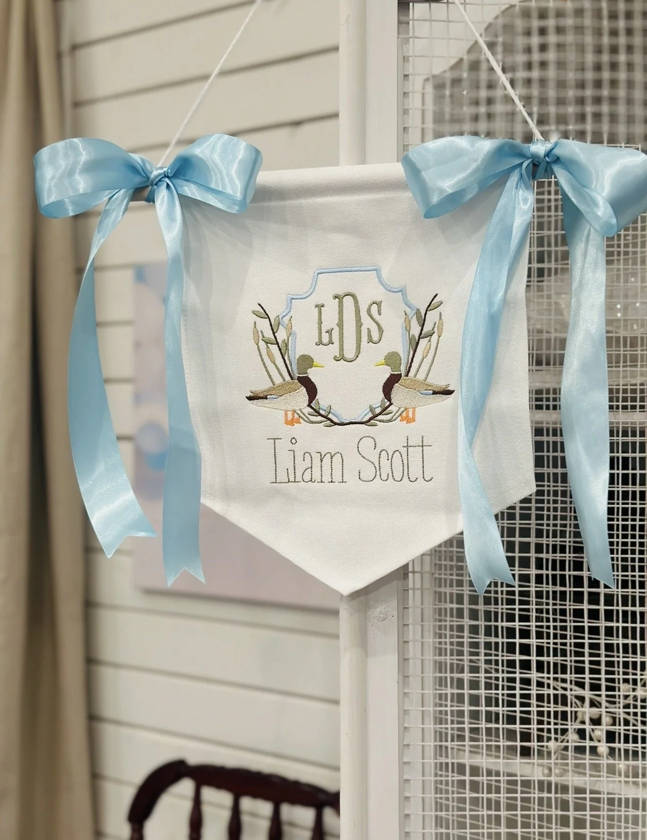 Mallard Duck Crest Baby Banner