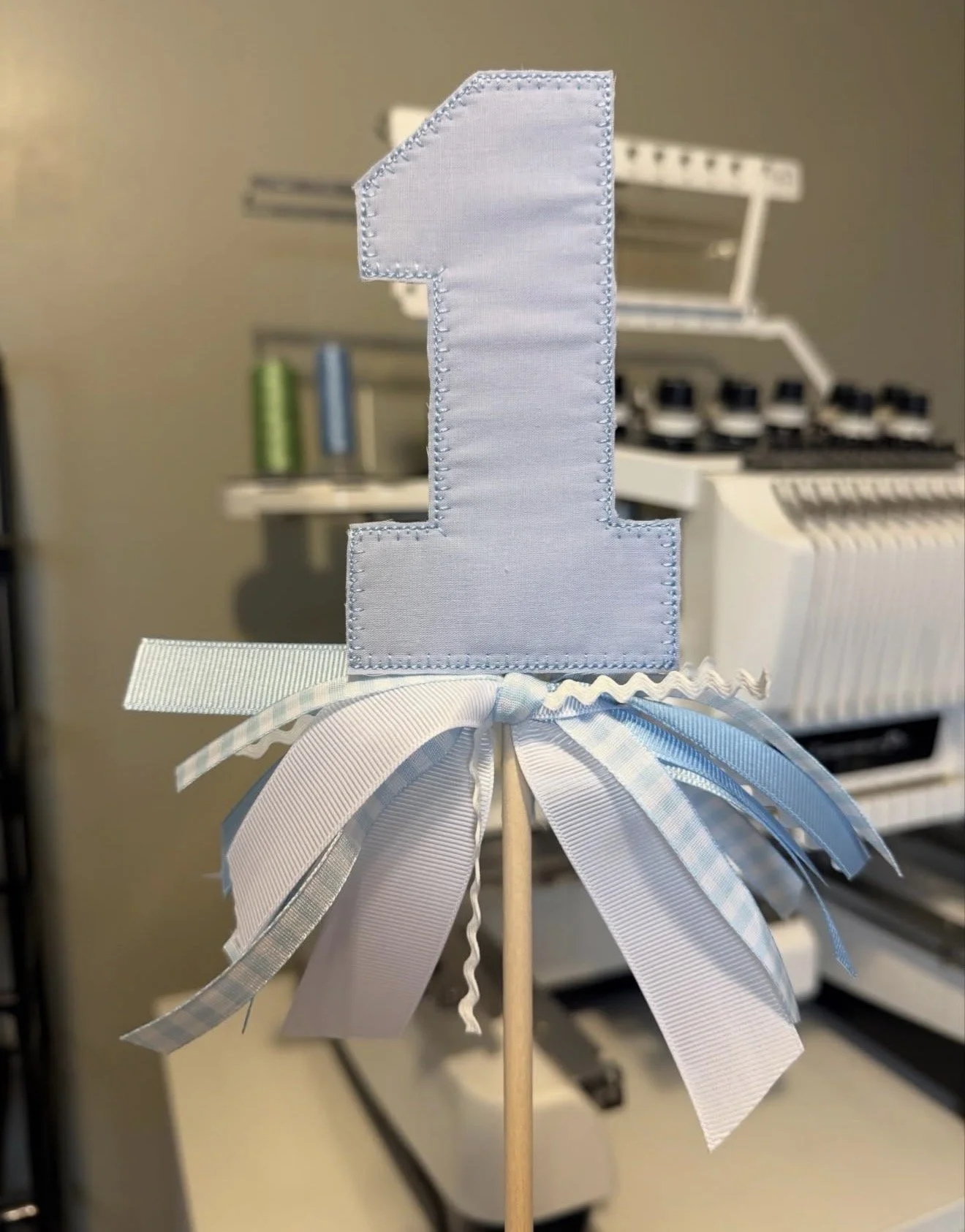 Pink/Blue 1 Cake Topper