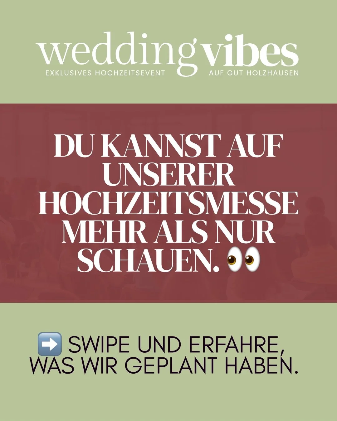 KURZVORTR&Auml;GE, DIE DIR WIRKLICH ETWAS BRINGEN. 🎤

Einige unserer Dienstleister geben dir spannende Impulse zu Dingen, die viele Brautpaare vorher gar nicht auf dem Schirm haben.

🎧 Wie entsteht auf eurer Hochzeit der perfekte Spannungsbogen &nd