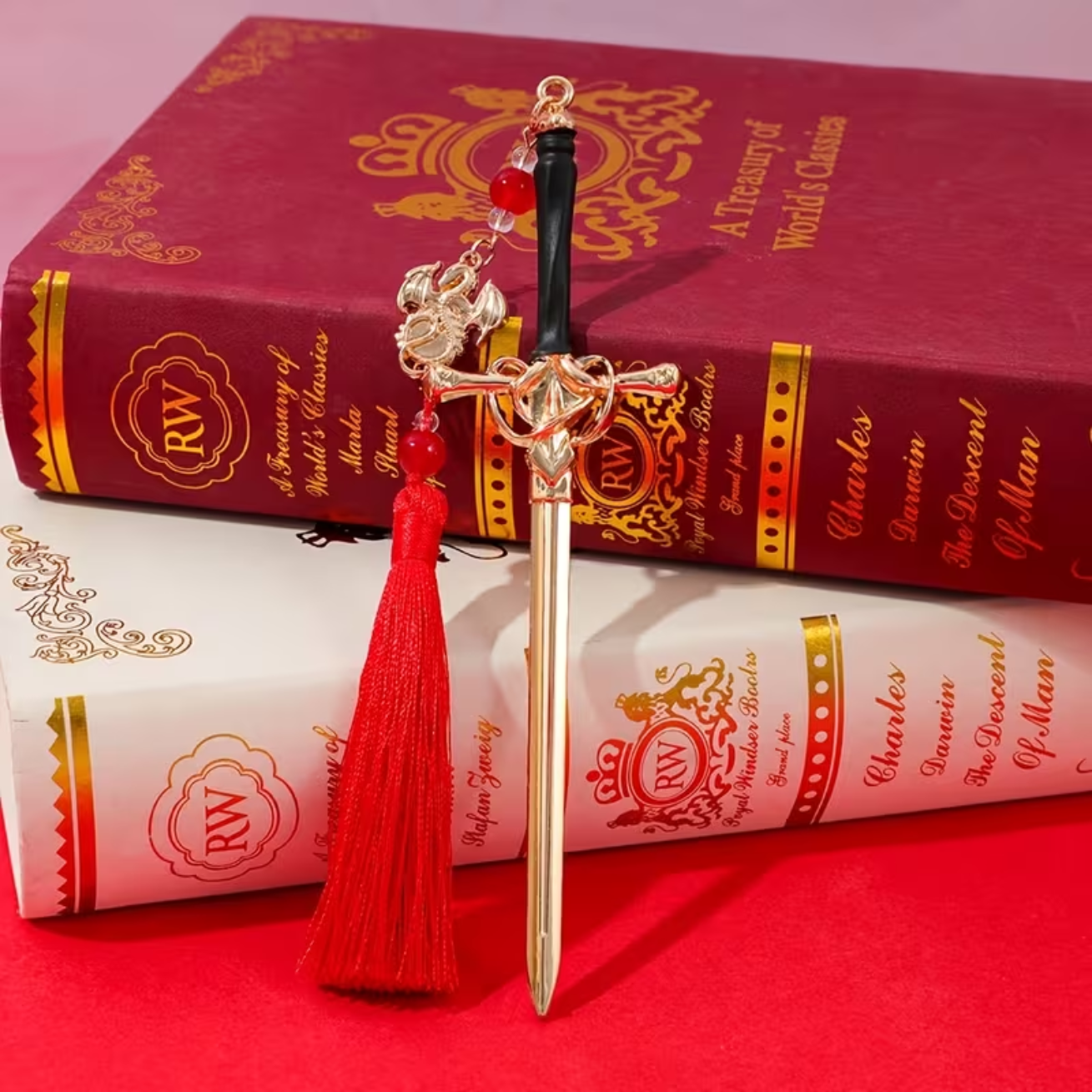 The Sword of Helig Bookmark from the Monsters, Magic and Mayhem card game, an exclusive reward for MVP backers for the same game's Kickstarter