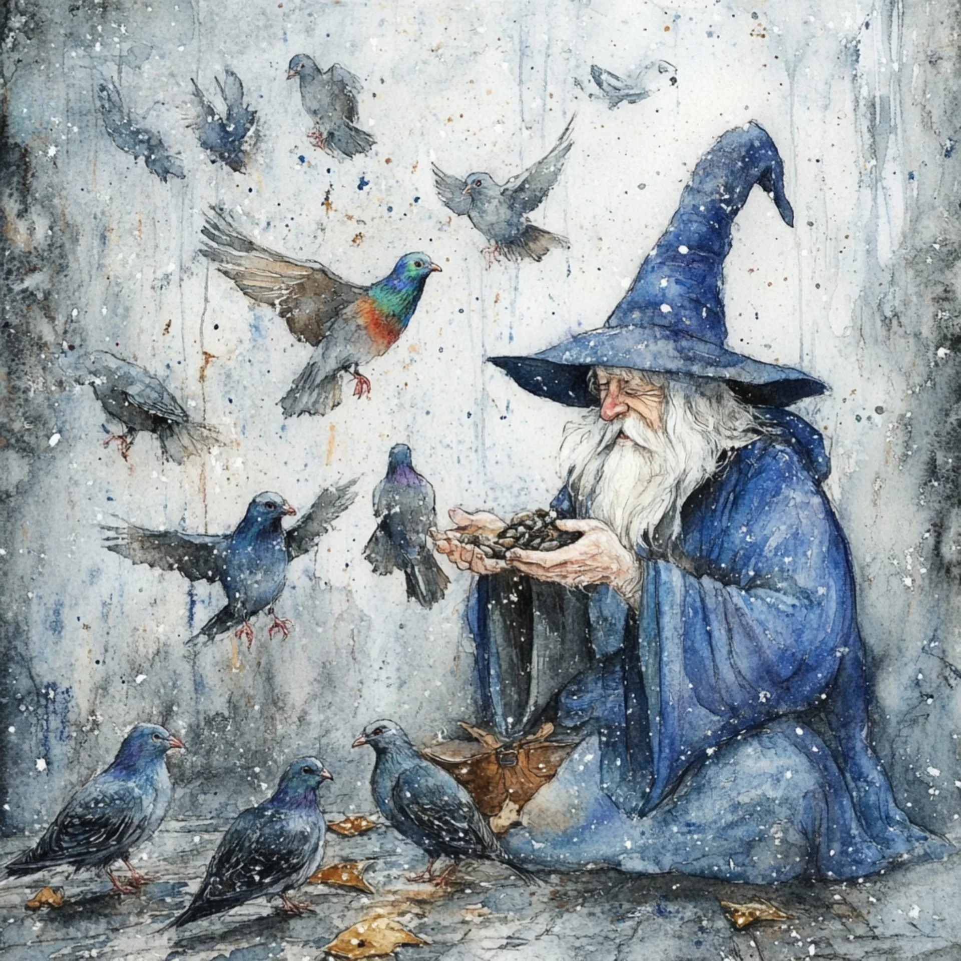 Wizard in Watercolor for the Mayhem TTRPG System