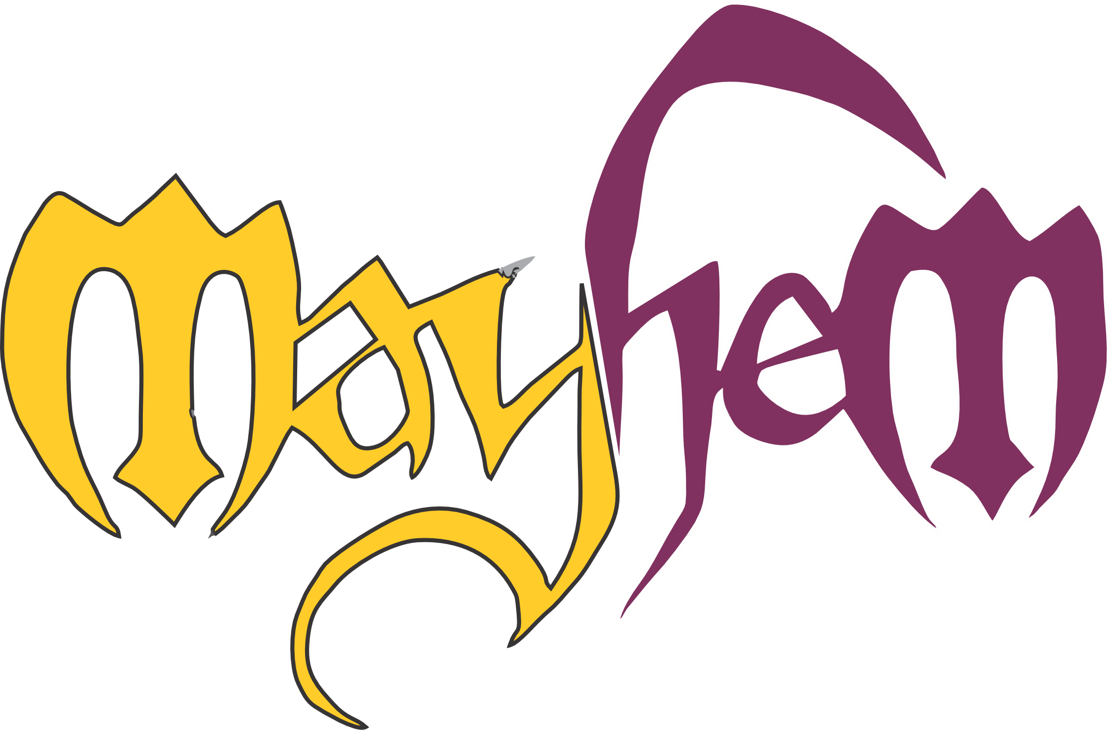 The Mayhem ttrpg Logo