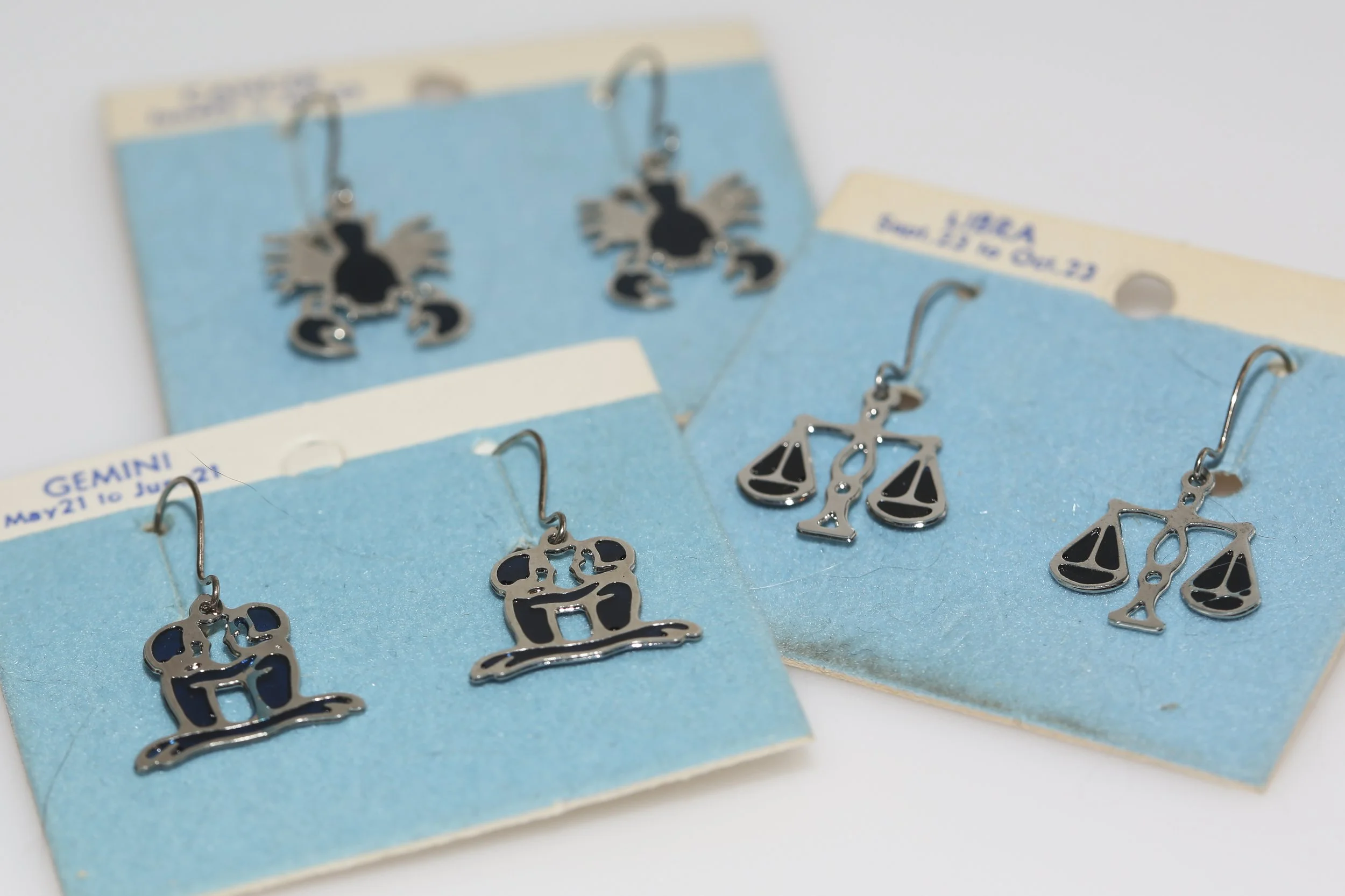 BLUE ZODIAC EARRINGS