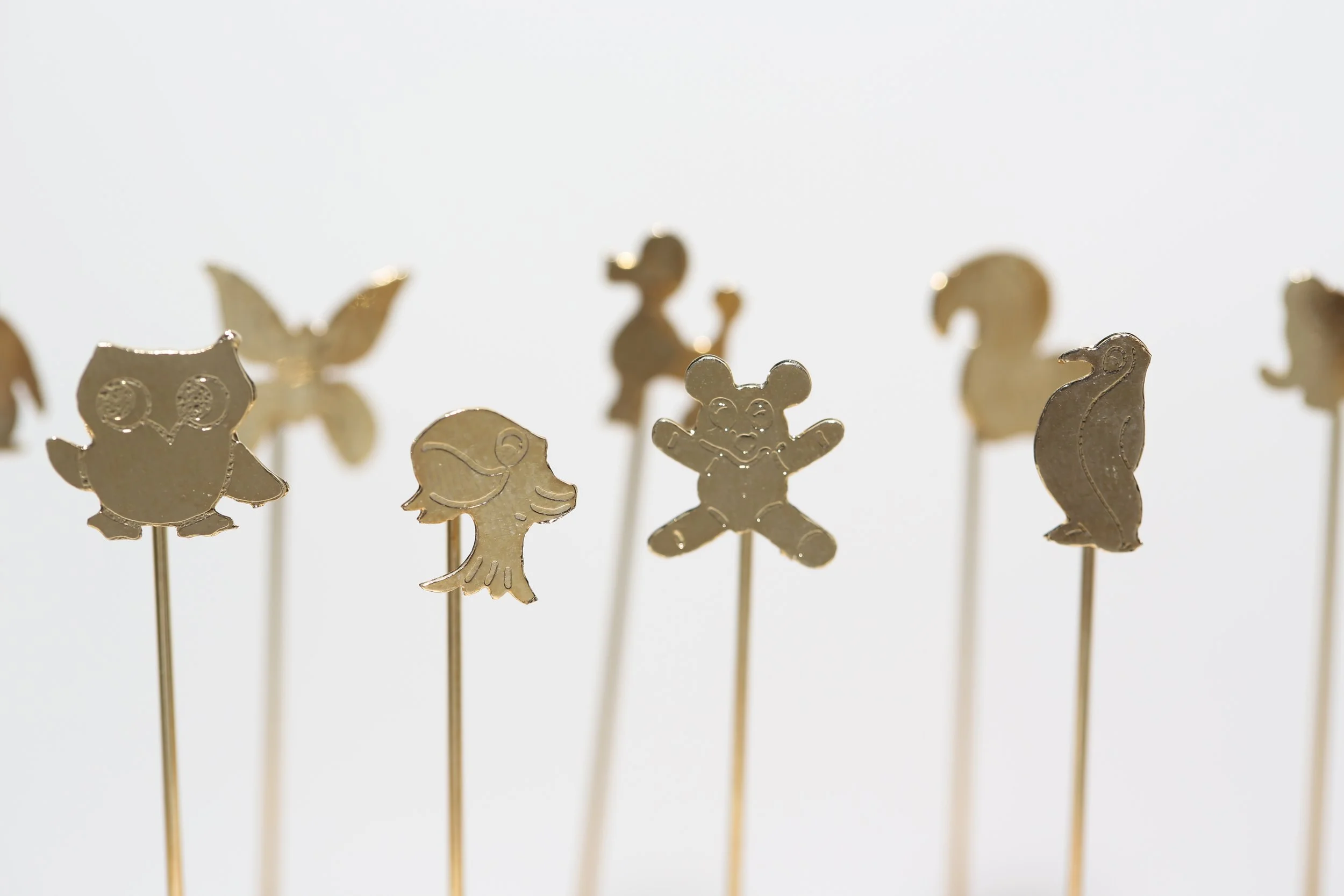 TINY ANIMAL STICK PINS