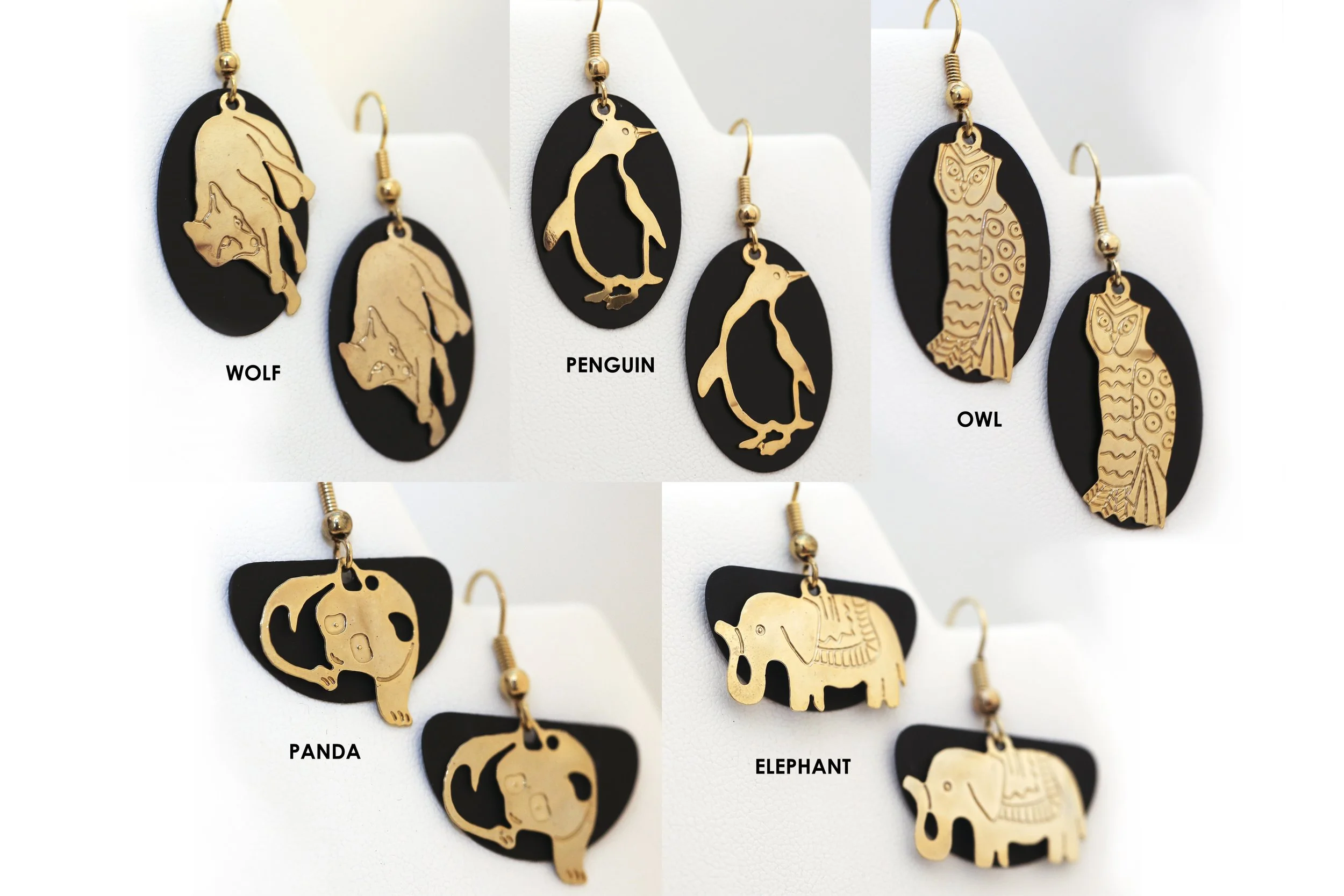 ANIMAL DANGLE EARRINGS