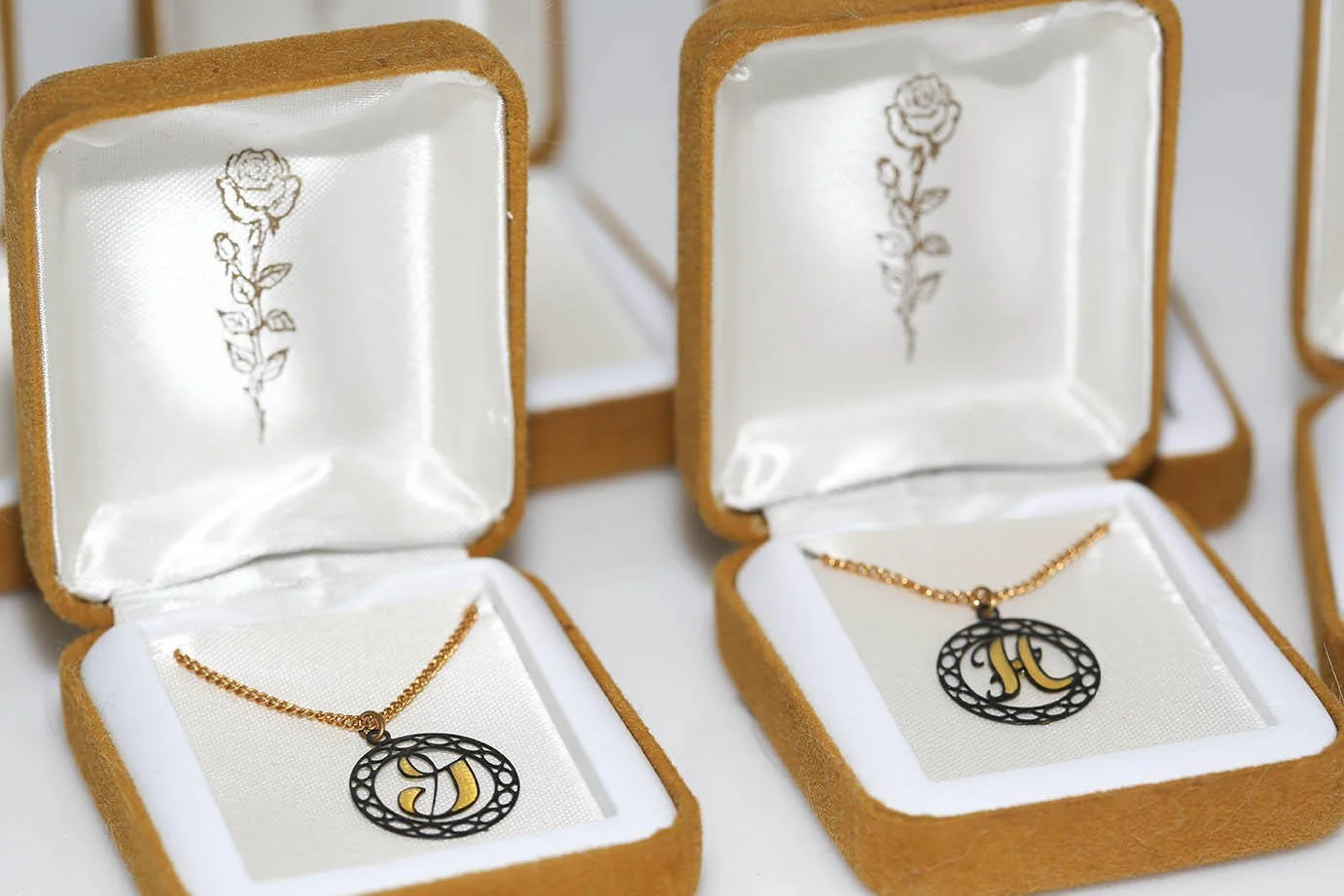 DAINTY YELLOW INITIAL NECKLACE