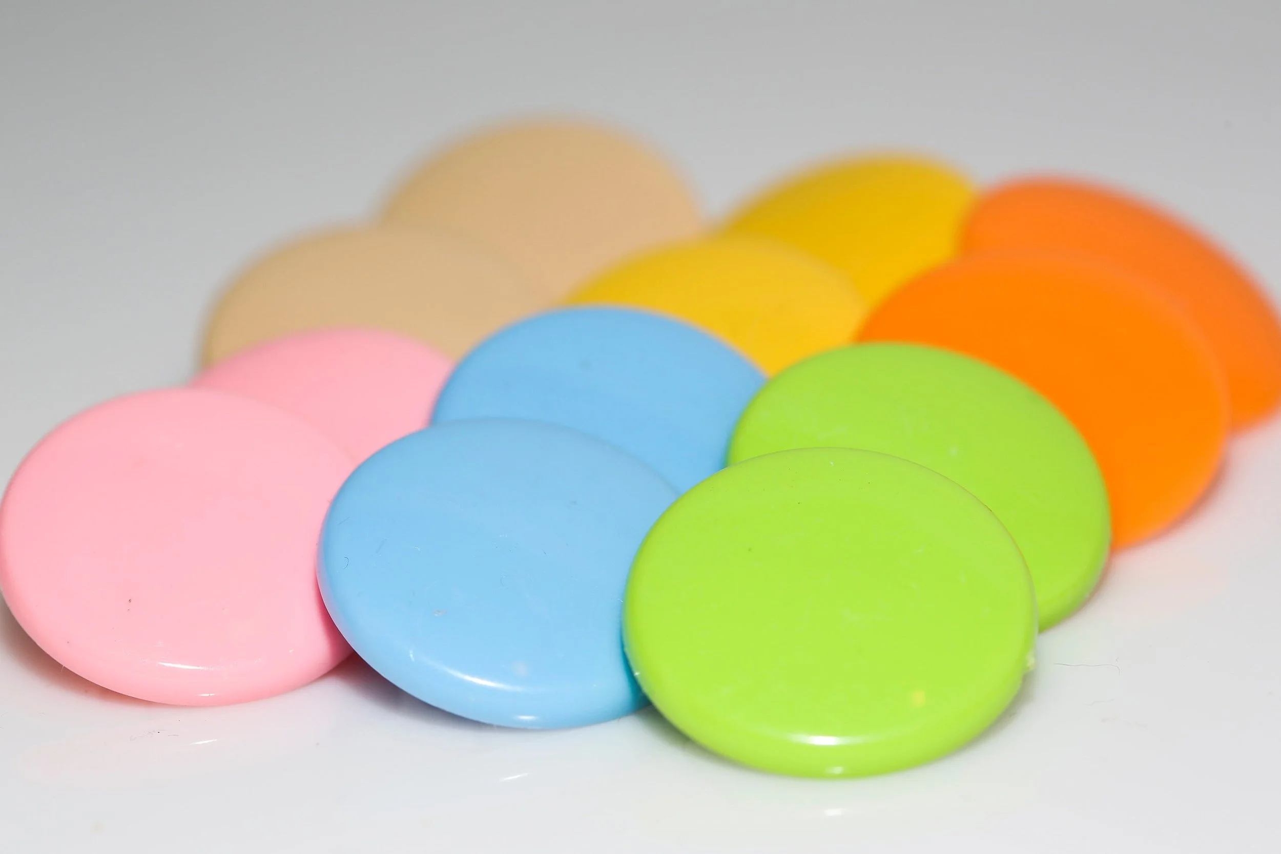 VINTAGE CANDY DISK EARRINGS