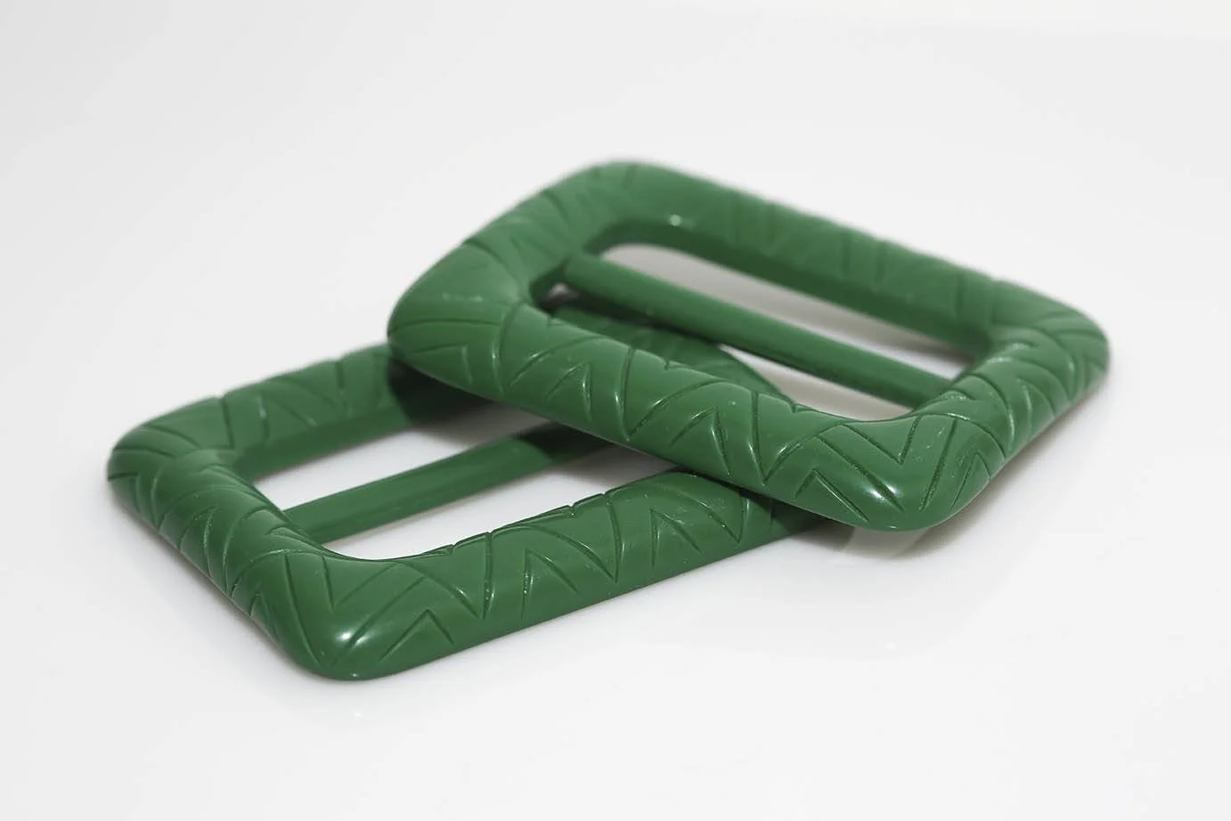 1980s GREEN SCARF BUCKLE