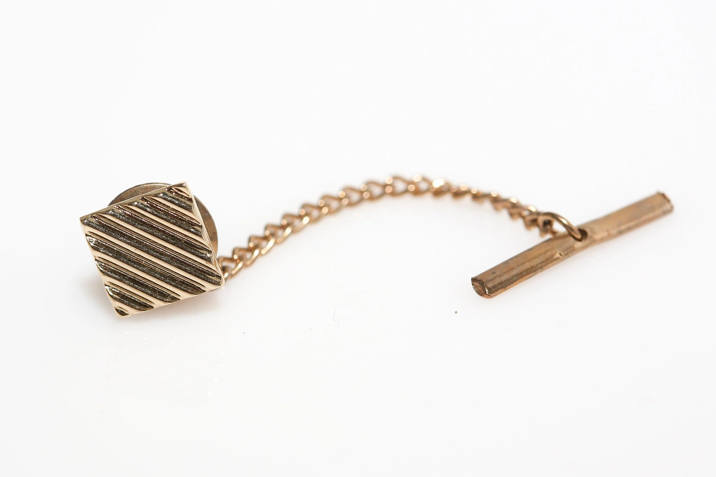 SQUARE STRIPE TIE TACK