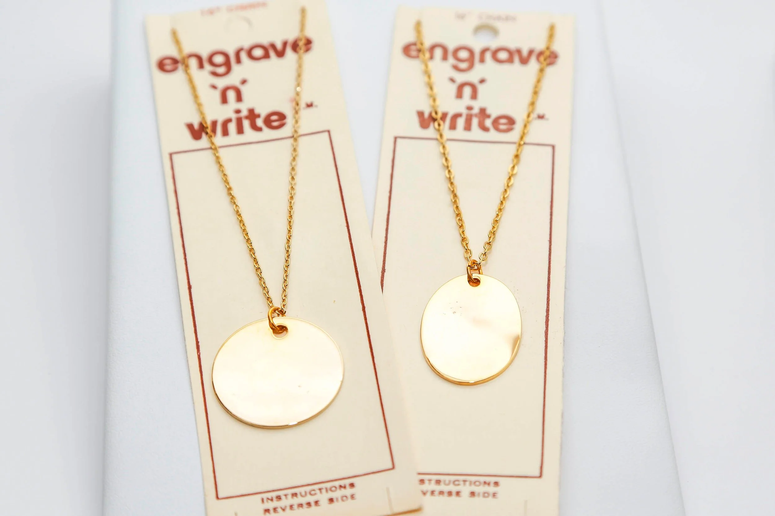 VINTAGE ENGRAVE 'N' WRITE NECKLACE