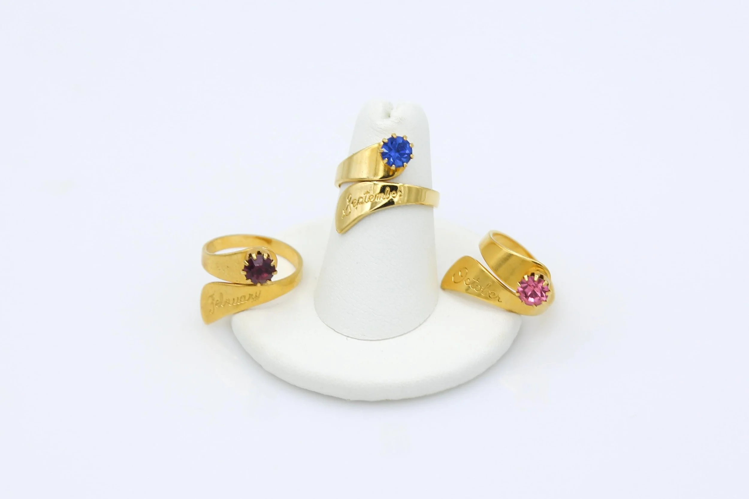 VINTAGE BIRTHSTONE WRAP RING