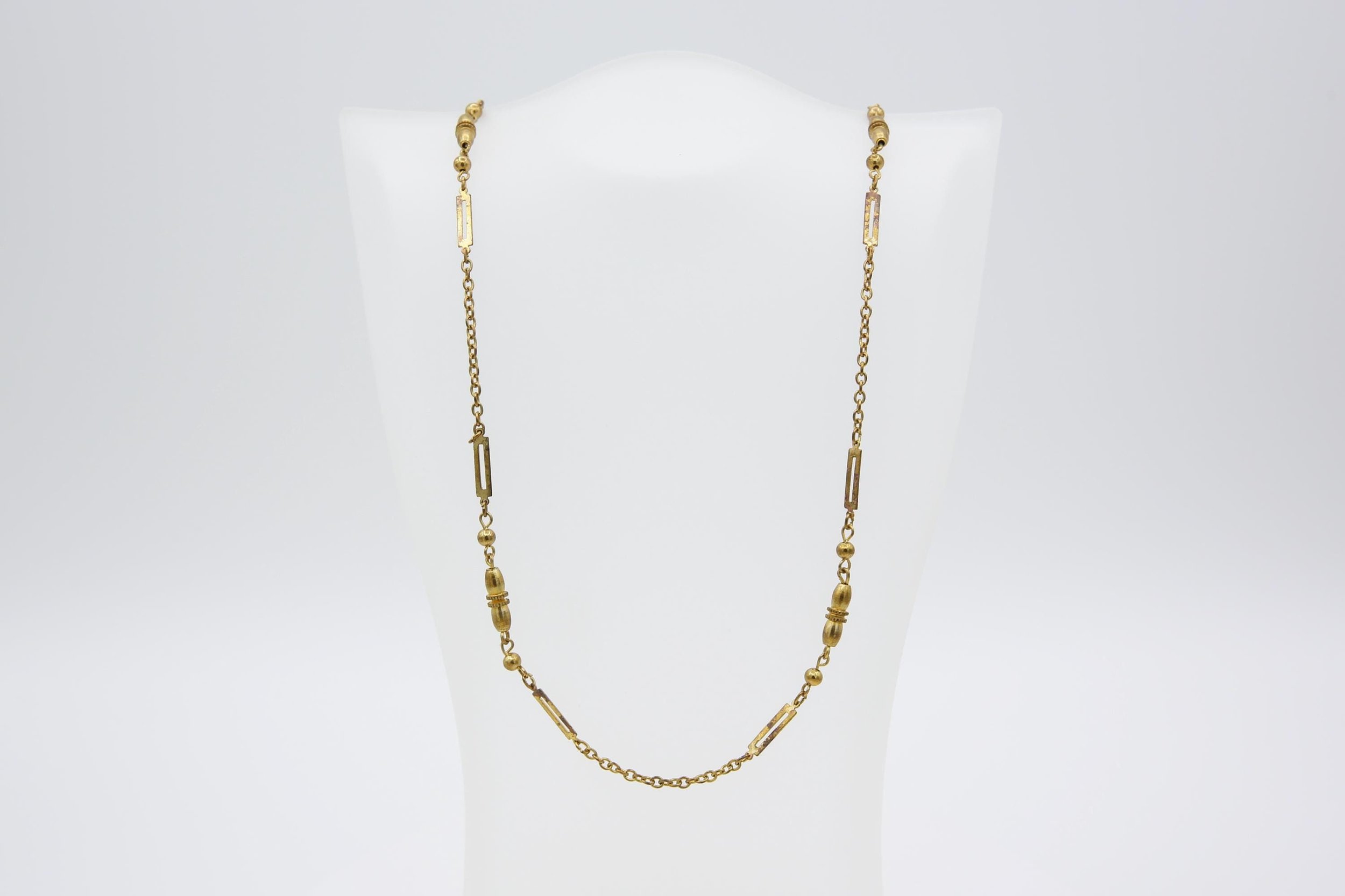 ORNATE BAR CHAIN NECKLACE
