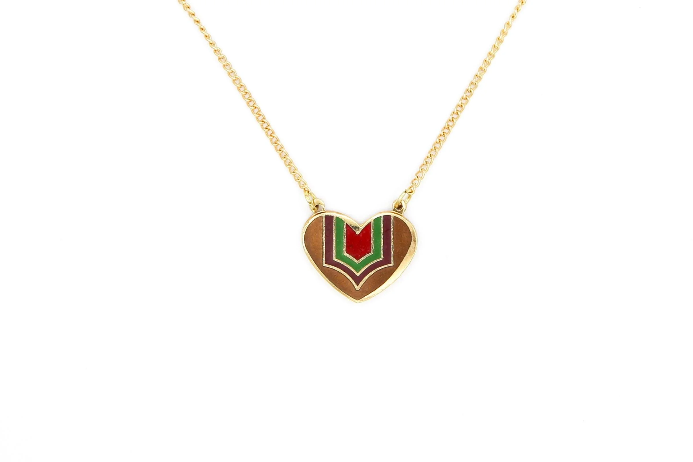 VINTAGE HEART DECO NECKLACES