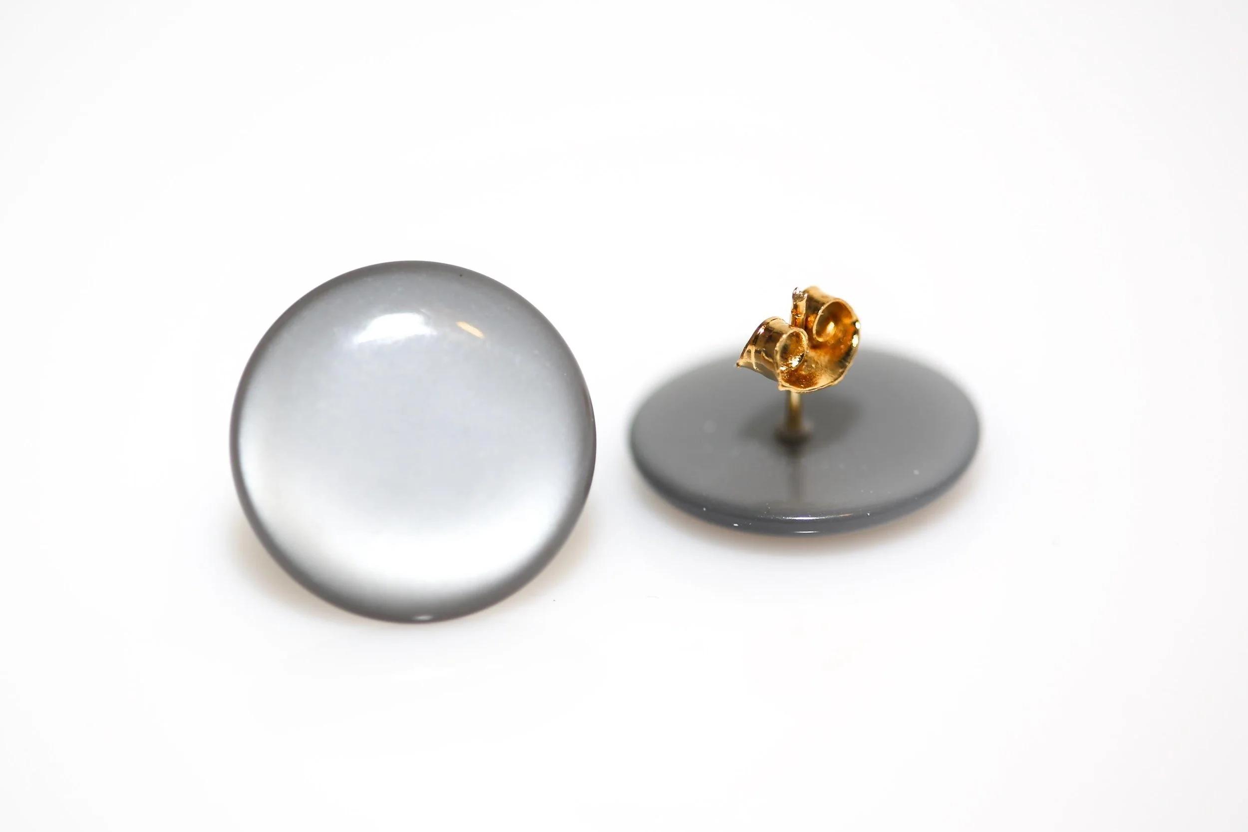 GRAY MOONGLOW EARRINGS