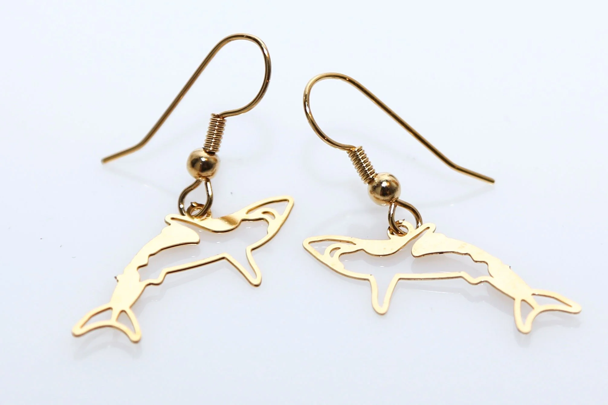 VINTAGE SHARK EARRINGS